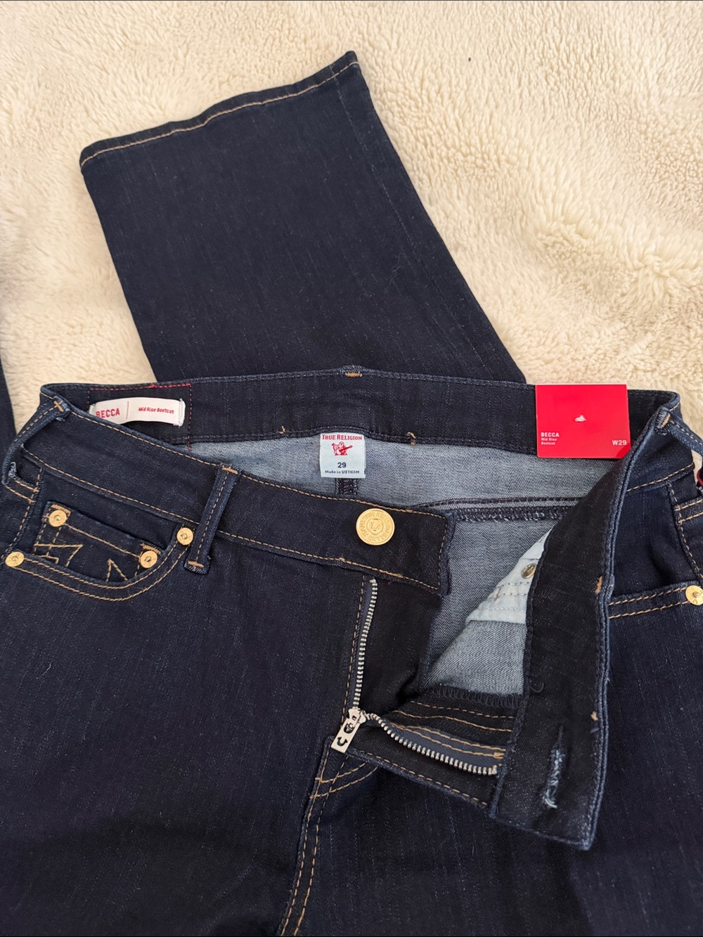 True Religion Women’s Jeans Becca Bootcut Gold hardware Sz 29 NWT - Picture 5 of 5